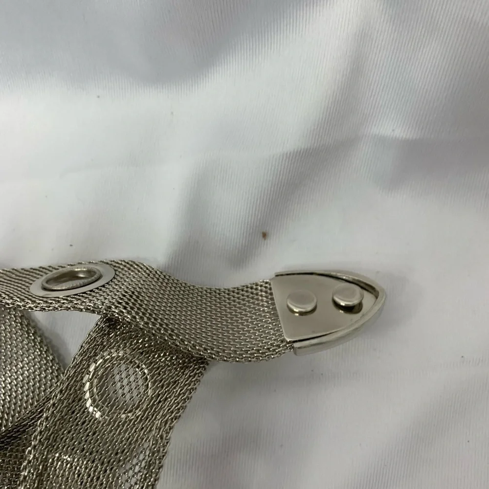 Silver Mesh Wire Belt 34” Adjustable (39” end‎ to end)